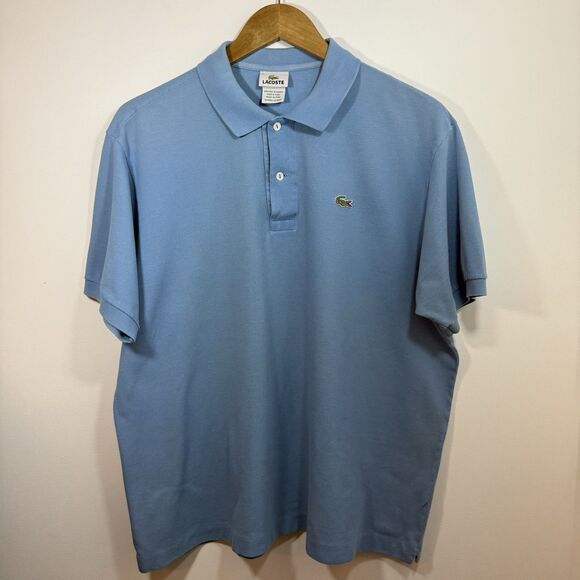 Mens Lacoste Short Sleeve, Polo Shirt Size 7 Blue - Picture 1 of 10